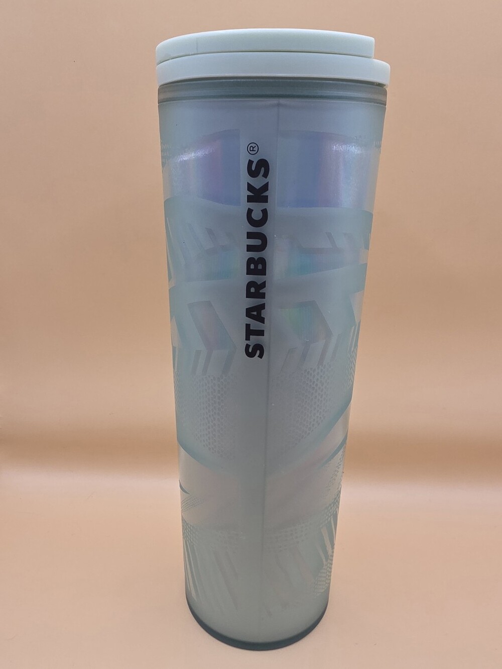 Starbucks 2021 Holiday Mint Frosted Ribbon 16oz Tumbler
